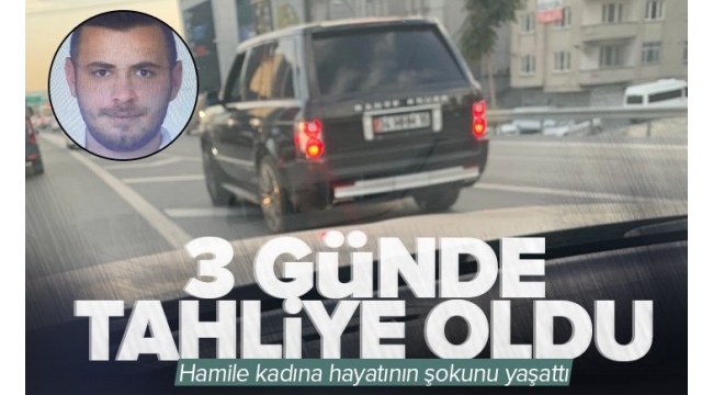 İstanbul’da 8.5 aylık hamile kadına silah çeken maganda 3 günde tahliye oldu.