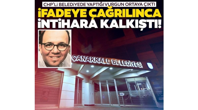 CHP’li belediyede intihar girişimi ve vurgun skandalı!