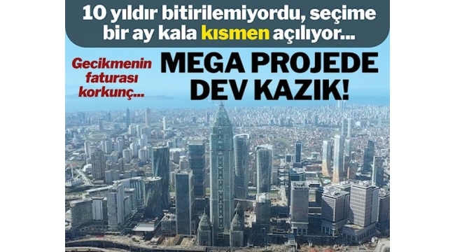 İstanbul Finans Merkezi’nde hesap 1,1 milyar dolar şaştı