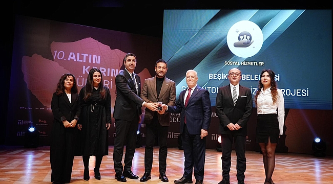 BEŞİKTAŞ BELEDİYESİ ALTIN KARINCA’DA ÖDÜLE LAYIK GÖRÜLDÜ