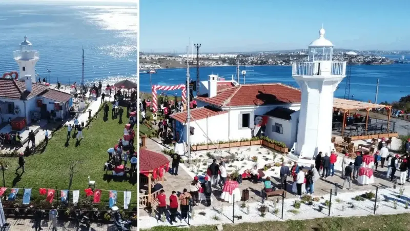 Marmaraereğlisi'nde restore edilen 168 yıllık deniz feneri törenle açıldı